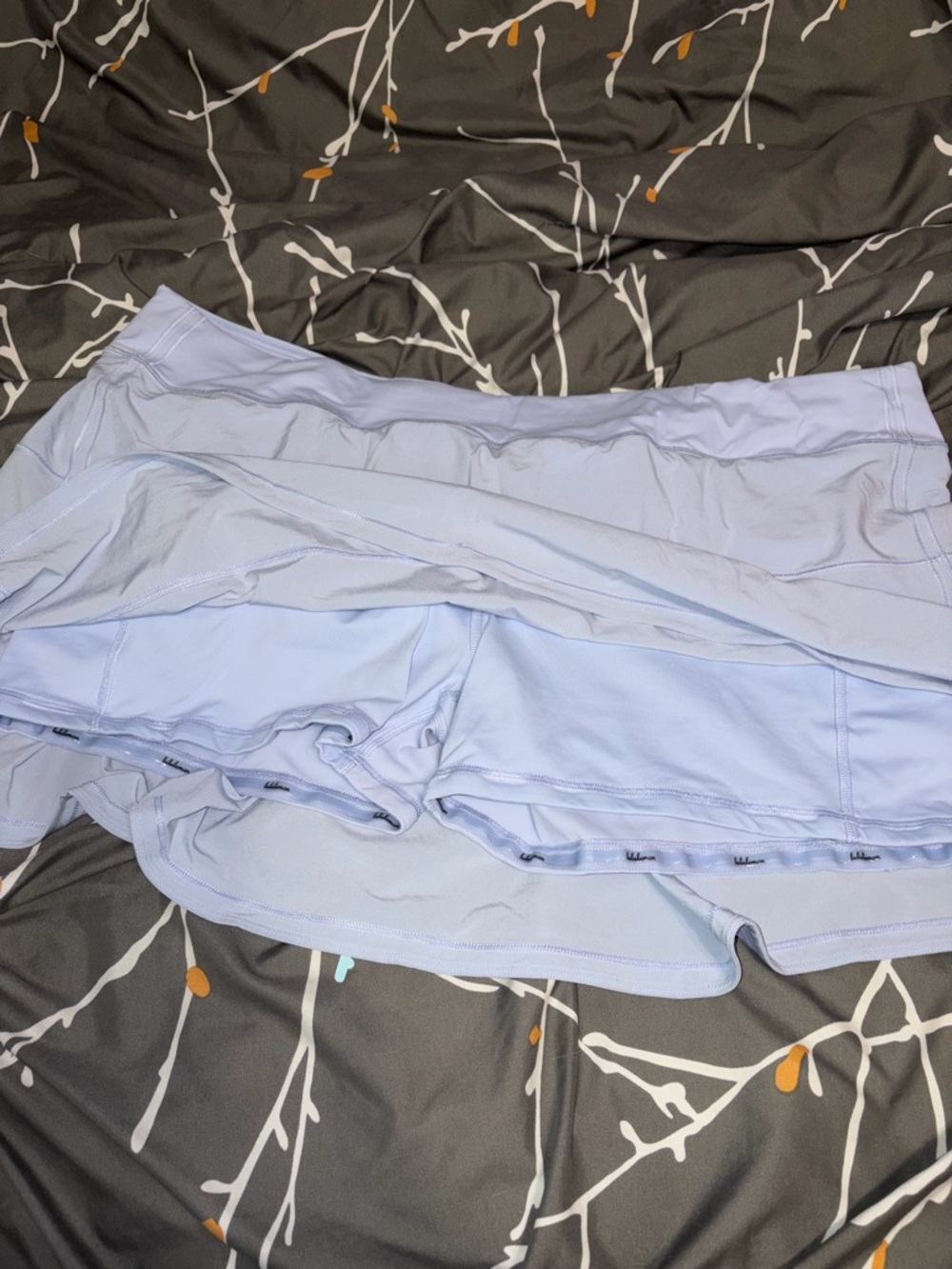 Lululemon Pace Rival Mid-Rise Skirt Long Pastel Blue Size 20 - Picture 2 of 12